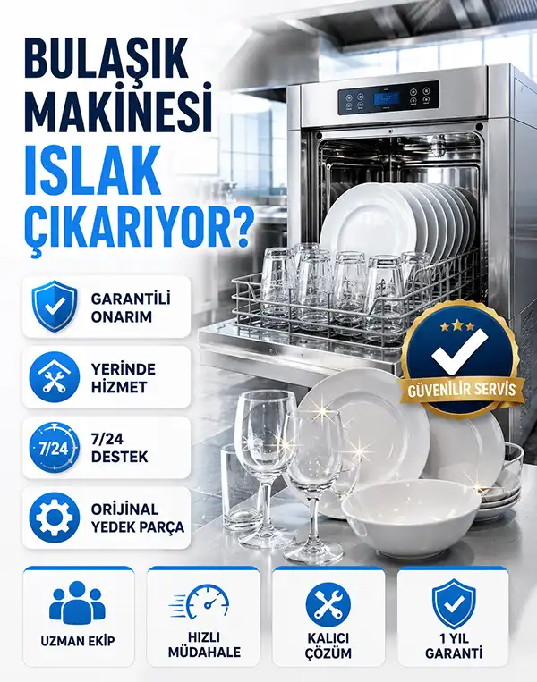 Bulaşık Makinesi Islak Çıkarıyor