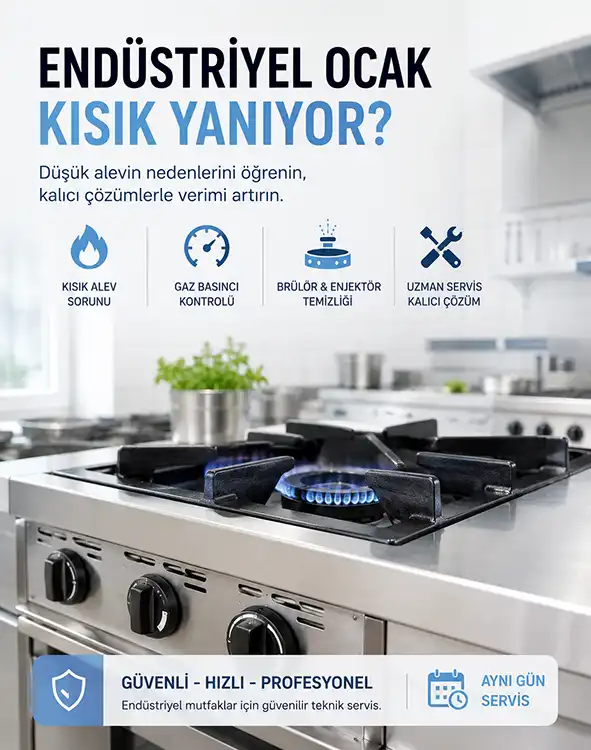 Endüstriyel Ocak Kısık Yanıyor